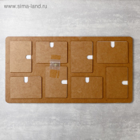 Фоторамка ХДФ на 8 фото 10x15 см  (пластиковый экран)