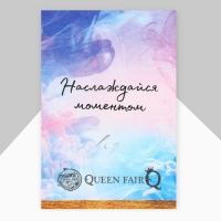 Брошь &laquo;Цветы&raquo; ветвь яблони, цвет голубой в серебре