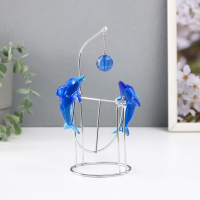 Маятник "Дельфины" друг напротив друга с шариком 9 х 15 х 19,5 см