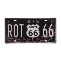Декоративный номерной знак, "Маршрут 66", 30&times;15 см