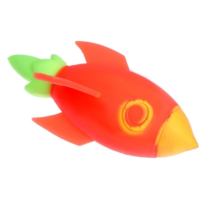 Антистресс сквиш мялка &laquo;Ракета&raquo;, с пастой, цвета МИКС, в шоубоксе