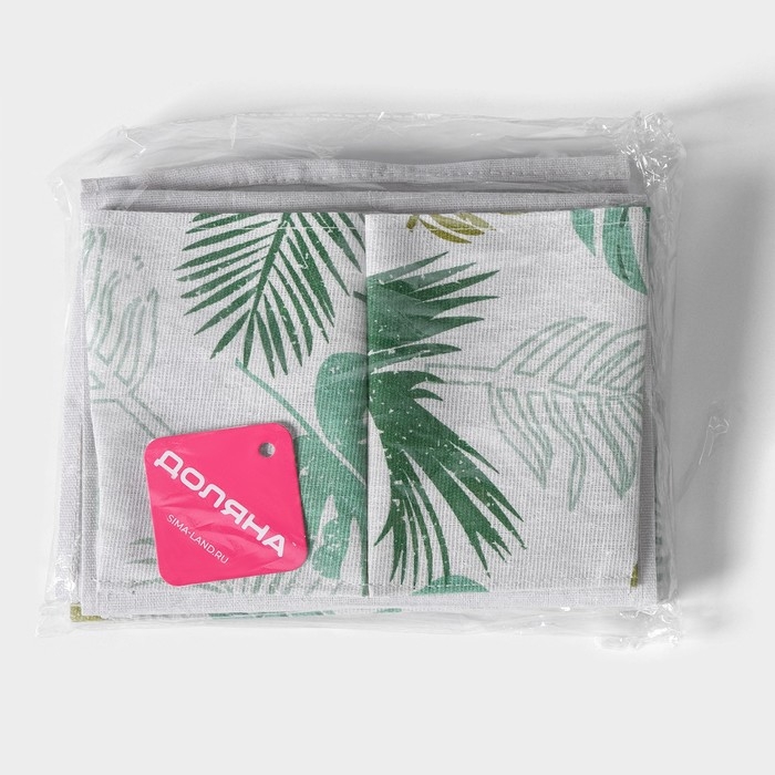 Органайзер подвесной с карманами Доляна &laquo;Тропиканка&raquo;, 5 отделений, 65&times;23 см