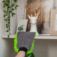 Варежка для деликатной уборки Raccoon, 22&times;15 см, 47 гр, микрофибра букли двухсторонняя