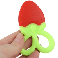 Прорезыватель силиконовый &laquo;Клубничка&raquo;, Крошка Я