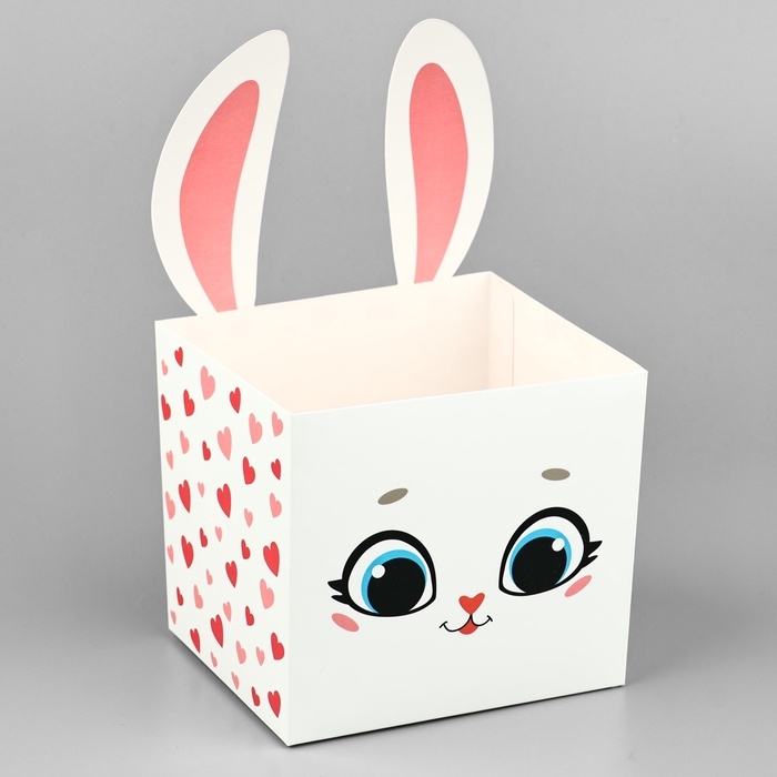 Коробки для мини букетов &laquo;Зайка&raquo;, 12 &times; 20 &times; 10 см