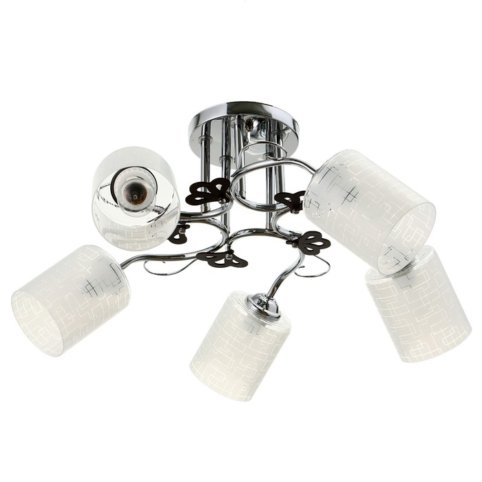 Люстра "Авиэтта" 5хЕ27 40Вт хром 67х67х26 см BayerLux