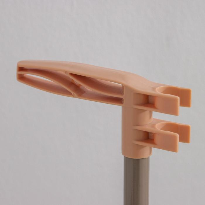 Щётка для пола: совок 24&times;25&times;81 см, щётка 24 см, цвет персиковый