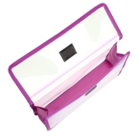 Папка для тетрадей А5 (230 х 190 х 50 мм), с клапаном на липучке, пластик/текстиль, Calligrata, "Единорог"