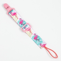 Держатель для соски - пустышки &laquo;Фламинго&raquo;, на ленте