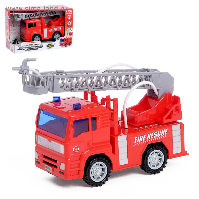 Машина инерционная &laquo;Пожарная&raquo;, стреляет водой, 1:20