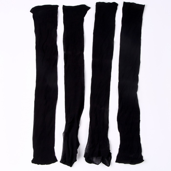 Капрон для кукол и цветов, набор 4 шт., размер 1 шт. &mdash; 45 &times; 6 см, цвет чёрный