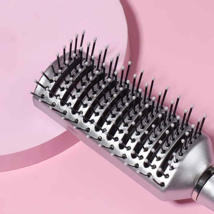 Расчёска массажная, вентилируемая, 5 &times; 22 см, цвет МИКС