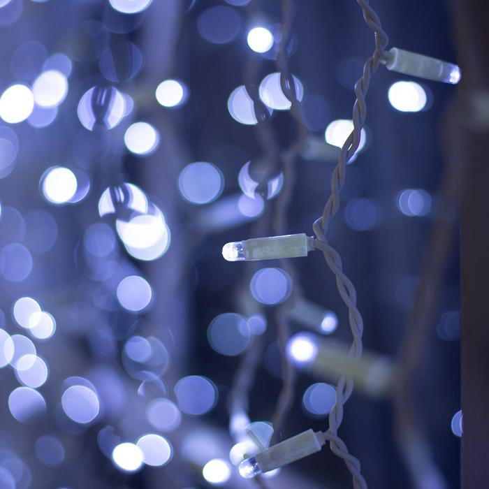 Гирлянда &laquo;Занавес&raquo; 2 х 1.5 м, IP65, УМС, белая нить, 360 LED, свечение белое, мерцание белым, 220 В