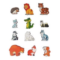 Набор &laquo;Хищники&raquo; на магнитах, в коробке 12 деталей