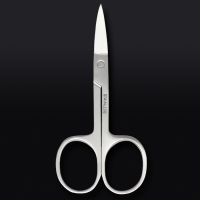 Ножницы маникюрные &laquo;Premium&raquo;, загнутые, широкие, 9 см, на блистере, цвет серебристый