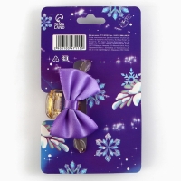 Краб для волос с текстильным декором новогодний &laquo;Все мечты исполнятся&raquo;, на Новый год, 6 х 38 х 32 см