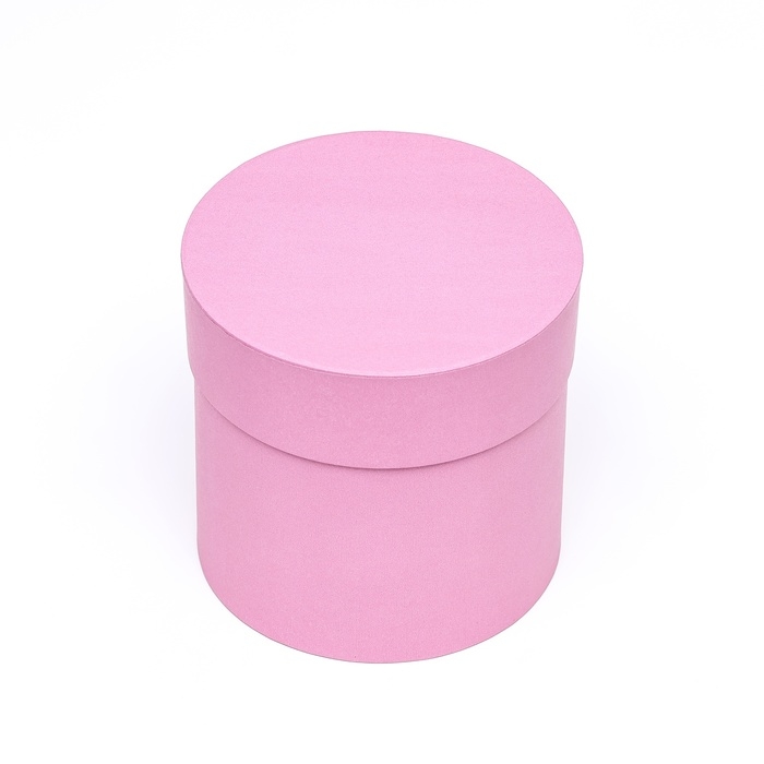 Набор шляпных коробок 5в1, розовый, 20 х 20 - 13 х 13 см