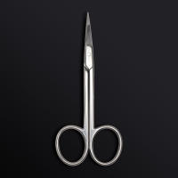 Ножницы маникюрные &laquo;Premium&raquo;, загнутые, узкие, 10,5 см, на блистере, цвет серебристый