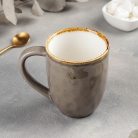 Кружка фарфоровая Magistro &laquo;Церера&raquo;, 400 мл, цвет коричневый