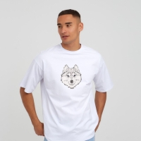 Термотрансфер &laquo;Волк&raquo;, 15,5 &times; 20 см, цвет чёрный/белый, цена за 1 лист