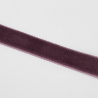 Лента бархатная, 10 мм, 18 &plusmn; 1 м, цвет ежевичный №199