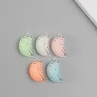 Подвеска для творчества акрил "Долька" светится в темноте МИКС 3,2х2х1,4 см