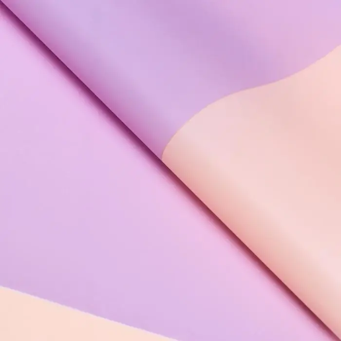 Пленка матовая для цветов и флористики, 58&times;58 см, пудра+сиреневый