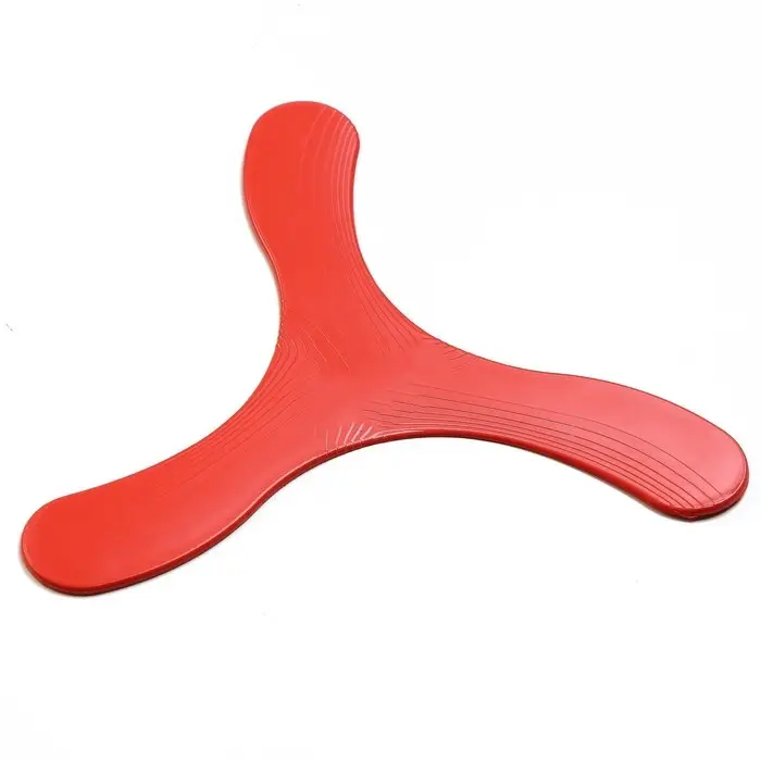 Бумеранг трехлопастной, 23 х 23 см, пластик, красный