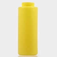 Бутылка для соуса Доляна, пластик, 350 мл, 6&times;6&times;19 см, жёлтая