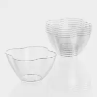 Форма пластиковая одноразовая для фуршета &laquo;Цветок&raquo;, 350 мл, прозрачная