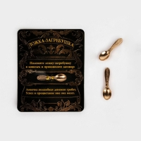 Кошельковый талисман: ложка загребушка денежный сувенир &laquo;Успех и процветание&raquo;, 3,7 х 1 см.