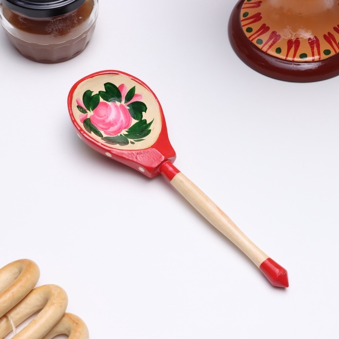 Ложка полубаская  &laquo;Матрёшка&raquo;, 19&times;6 см, микс