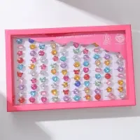 Кольцо детское Выбражулька &laquo;Ассорти&raquo;, форма МИКС, МИКС, безразмерное