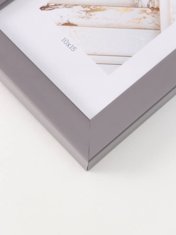 Фоторамка пластик "МИРАМ" 10х15 см, т.серый