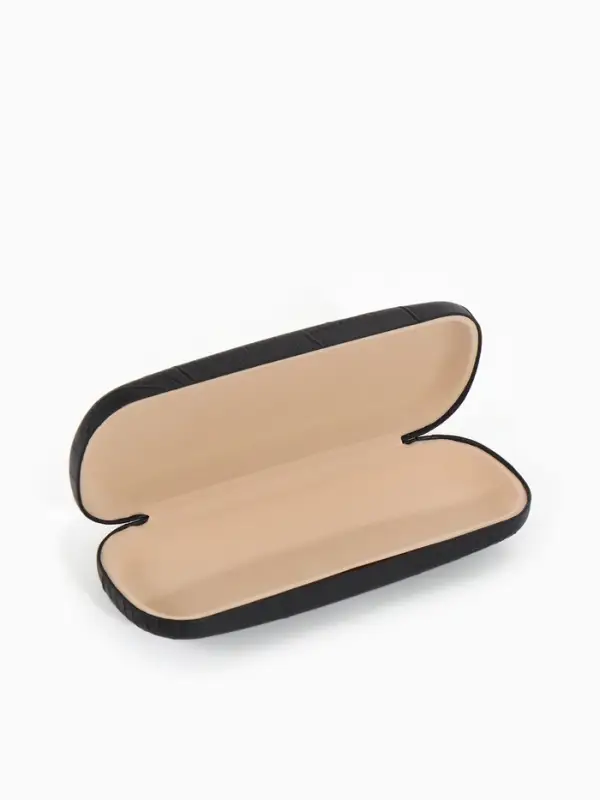 Футляр для очков Июнь2503, 16*5,8*3 см, хлопушка, черный