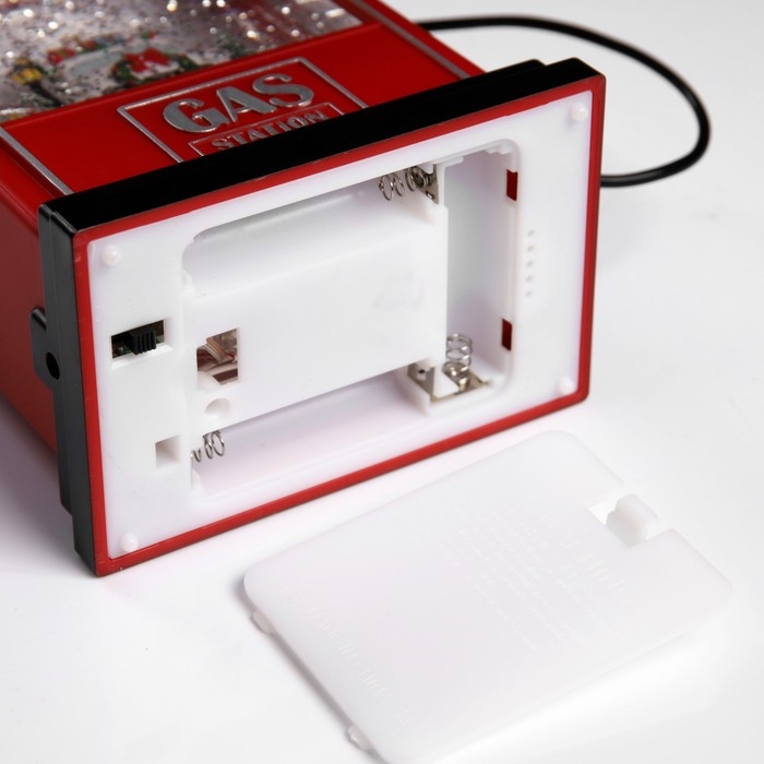 Светодиодная фигура &laquo;Бензоколонка&raquo; 11.5 &times; 28 &times; 7.5 см, пластик, батарейки ААх3 (не в комплекте), USB, свечение тёплое белое