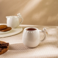 Кружка керамическая SL Home &laquo;Пасхальные кролики&raquo;, 500 мл, цвет белый