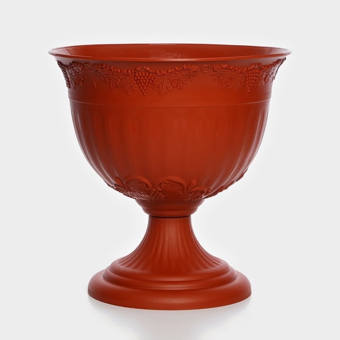 Кашпо уличное &laquo;Ангара&raquo;, 12 л, цвет терракотовый