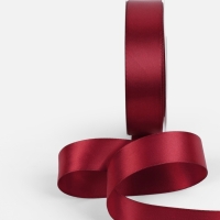 Лента атласная двухсторонняя №0789 25мм*25&plusmn;1м бордовый TR
