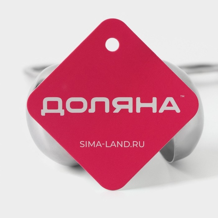 Форма для фрикаделек Доляна, 18&times;8&times;4,9 см, нержавеющая сталь, цвет серебристый