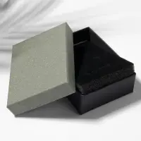 Коробочка подарочная под набор &laquo;Лофт&raquo;, 7&times;9 см, серая, вставка чёрная