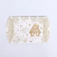 Коробка складная, подарочная новогодняя &laquo;Белое золото&raquo; 15&times;11&times;3 см