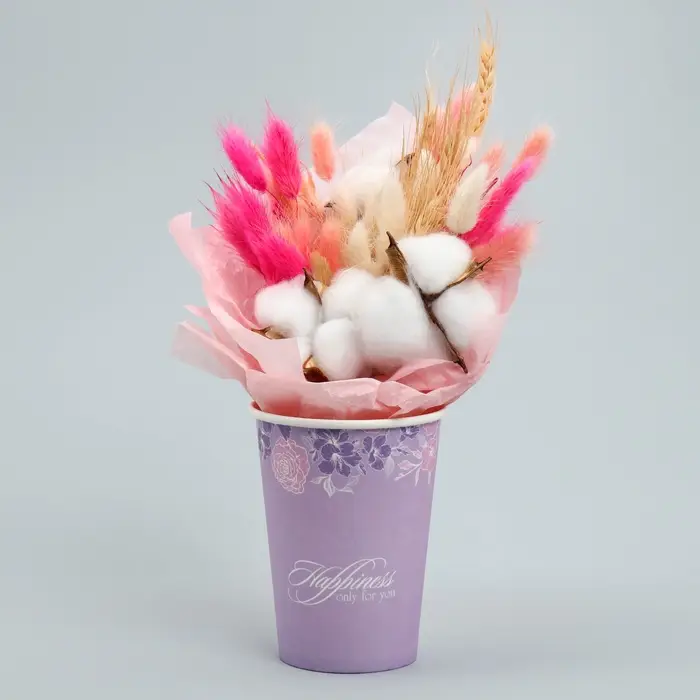 Стакан для цветов &laquo;Контурные цветы&raquo;, 350 мл