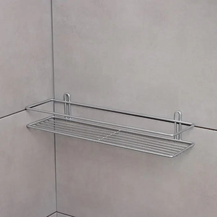 Полка прямоугольная, 1 ярус, Classic, 40&times;10&times;7 см, цвет хром
