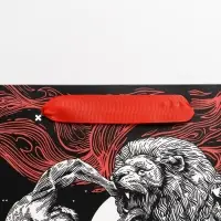 Пакет подарочный ламинированный, упаковка, &laquo;Геркулес&raquo;, ML 23 х 27 х 11.5 см