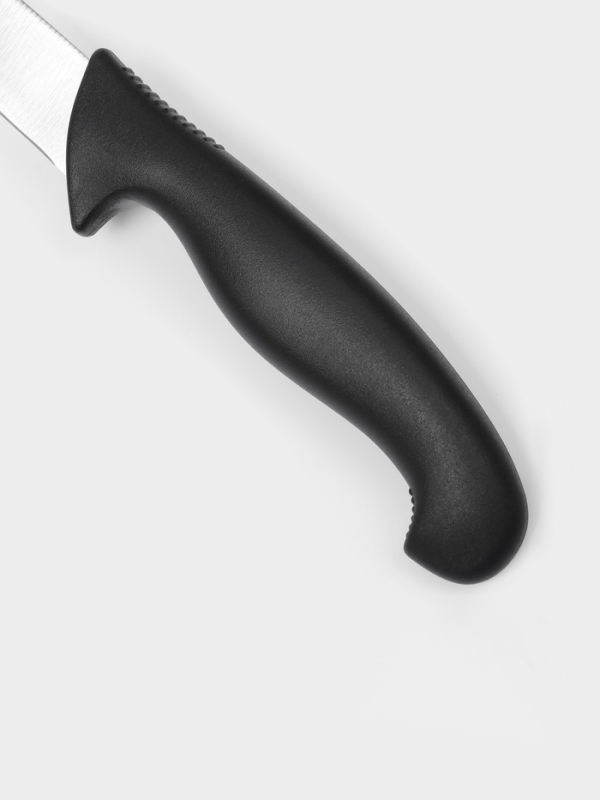 Нож овощной, лезвие 8,5 см, черная ручка