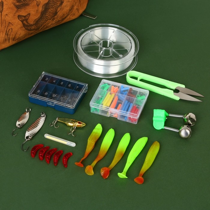 Набор рыболовных принадлежностей &laquo;Ни хвоста, ни чешуи!&raquo;, 11 предметов
