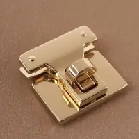 Застёжка для сумки, 3.3&times;3.3 см, цвет золотой