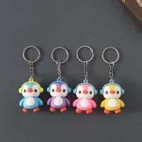 Брелок резина "Пингвин в наушниках" МИКС 4,7х3,5х2,2 см