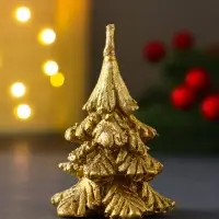 Свеча "Ёлочка " 50*65 мм, лак, золото